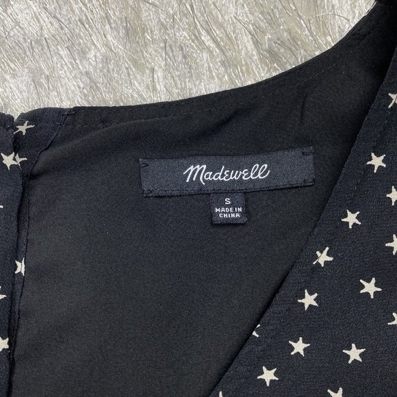 Madewell Silk Star Scatter Dress H0259 - Picture 5 of 12